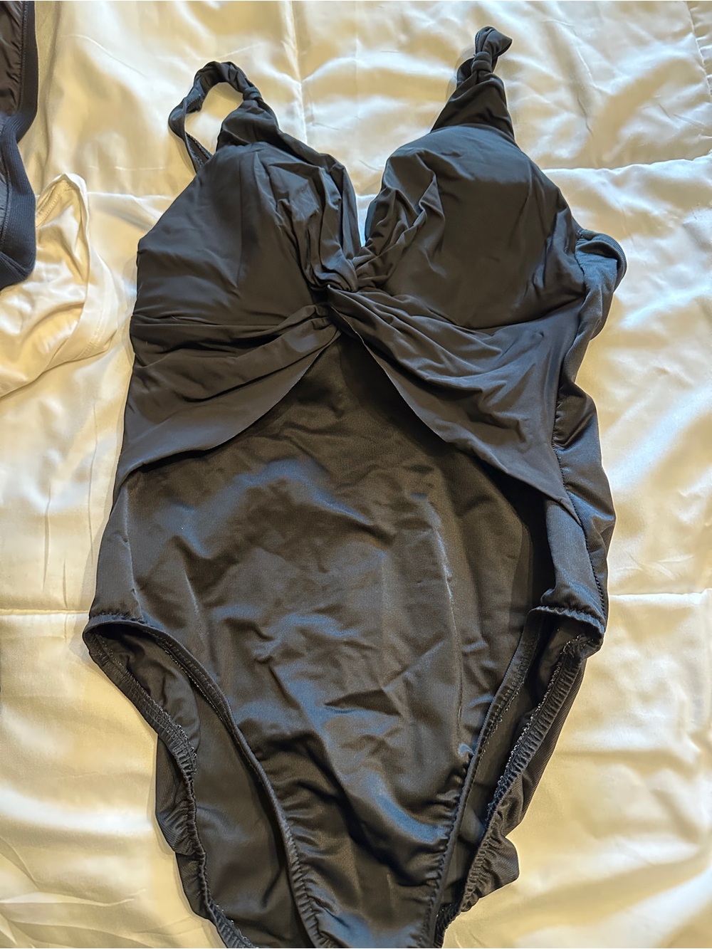 Miraclesuit Black Twist-Front One-Piece Swimsuit
